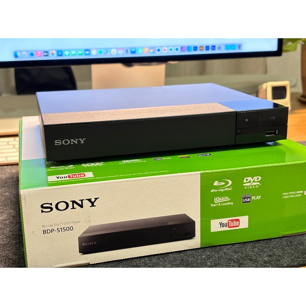 [自售] Sony BDP-S1500 藍光播放器 CD轉盤 幾乎全新 保固到2025/01/22