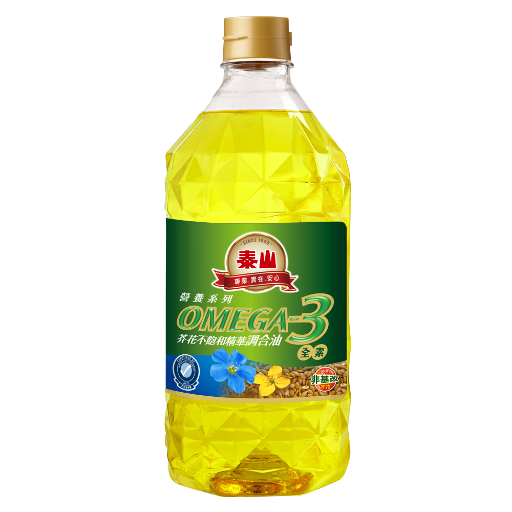 【泰山】Omega3 芥花不飽和精華調合油 2.4L 6入/箱