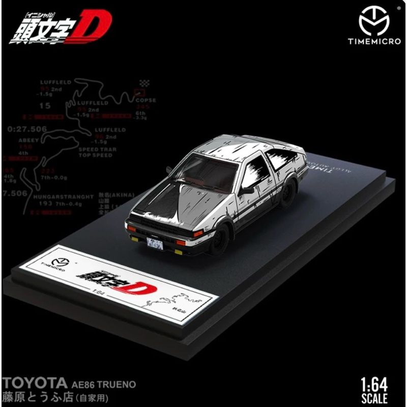 TimeMicro 1:64 Toyota AE86 漫畫版