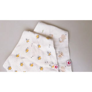 （二手近全新）台灣製Nizio無染棉三角口水巾 招福領巾2入 圍兜 嬰兒口水巾 兜兜