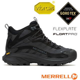 【MERRELL】送》男 款多功能防水透氣中筒登山健行鞋(寬楦) GORE-TEX 登山鞋_黑色_ML037501W