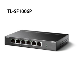 TP-Link TL-SF1006P 6 埠 10/100Mbps 桌上型交換器(含 4 埠 PoE+)【案廠規劃】