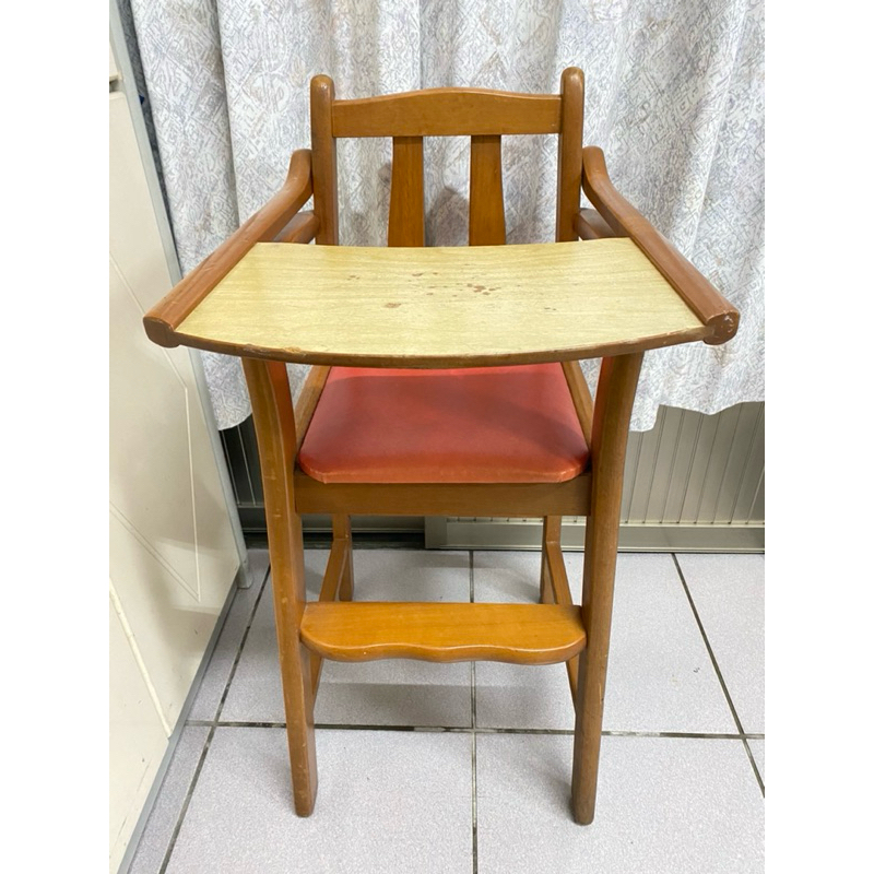 （二手）木製兒童餐椅