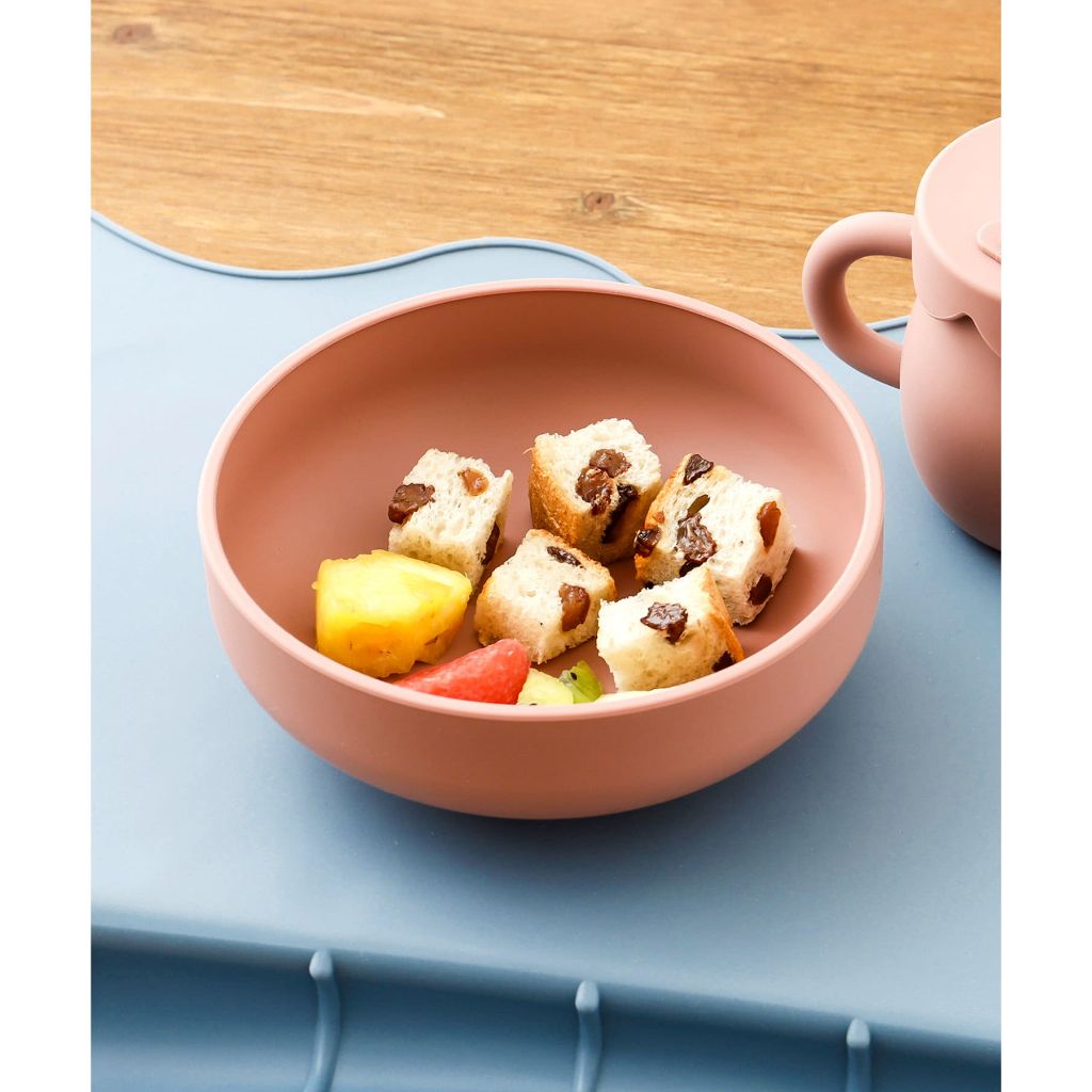 =miCHIlin 米其林=日本3coins 寶寶矽膠吸盤碗 學習餐具組 學習碗 副食品 寶寶輔食