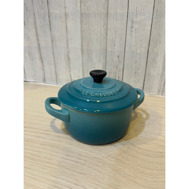 二手 法國Le Creuset 迷你圓形烤盅 🎀加勒比海藍