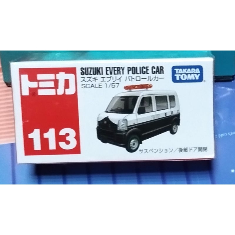 外盒微損 ~全新 絕版 TOMICA 113 No.113 Suzuki Every Police Car 警車 警察車