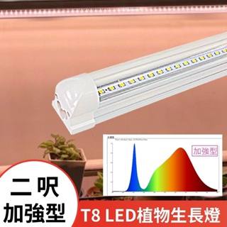 【君沛植物燈】LED植物燈 T8燈管植物燈 2呎12.5W 加強型光譜 植物生長燈(多肉/塊根/龍舌蘭/觀葉/鹿角蕨)