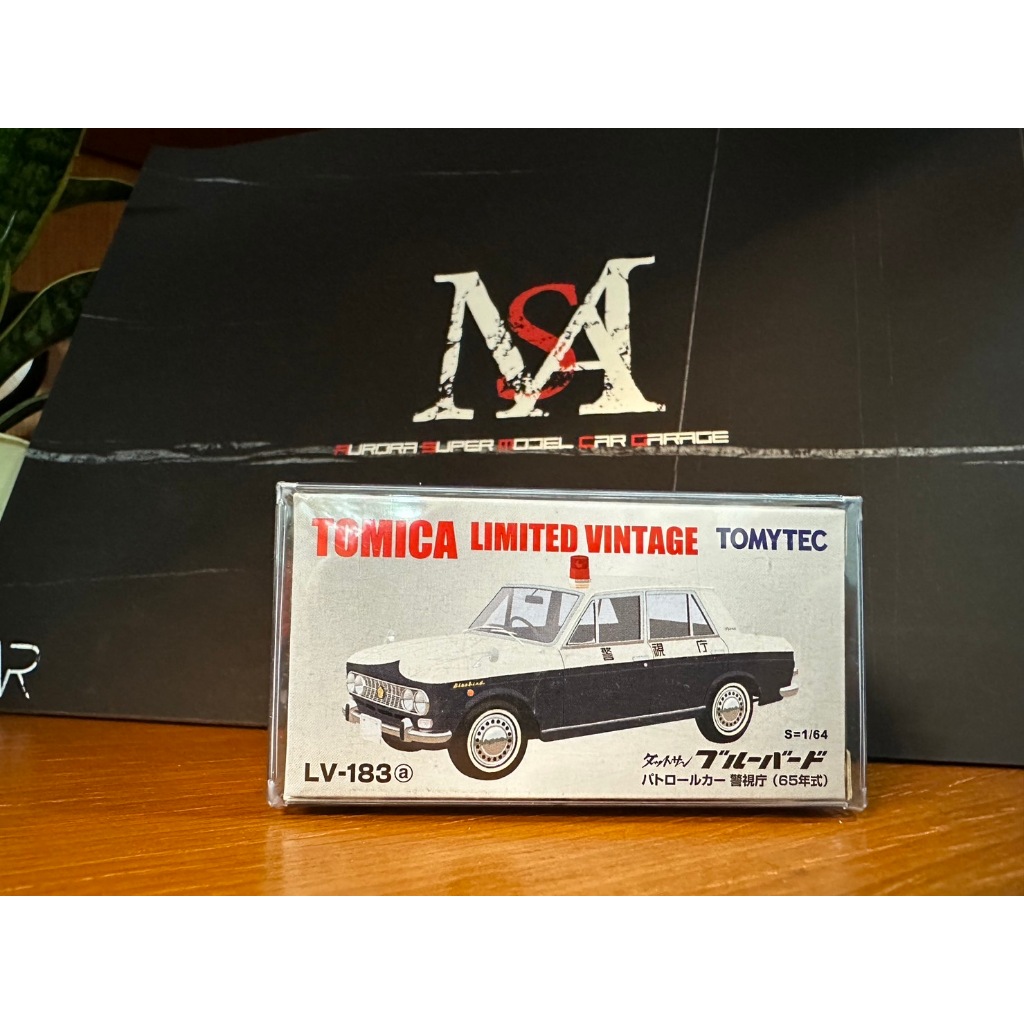 絕版 TOMYTEC TLV LV-183a 日產 藍鳥警車 警視廳