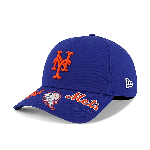 【NEW ERA】MLB 紐約 大都會 寶藍  9FORTY 老帽 沿多LOGO 限量【ANGEL NEW ERA】