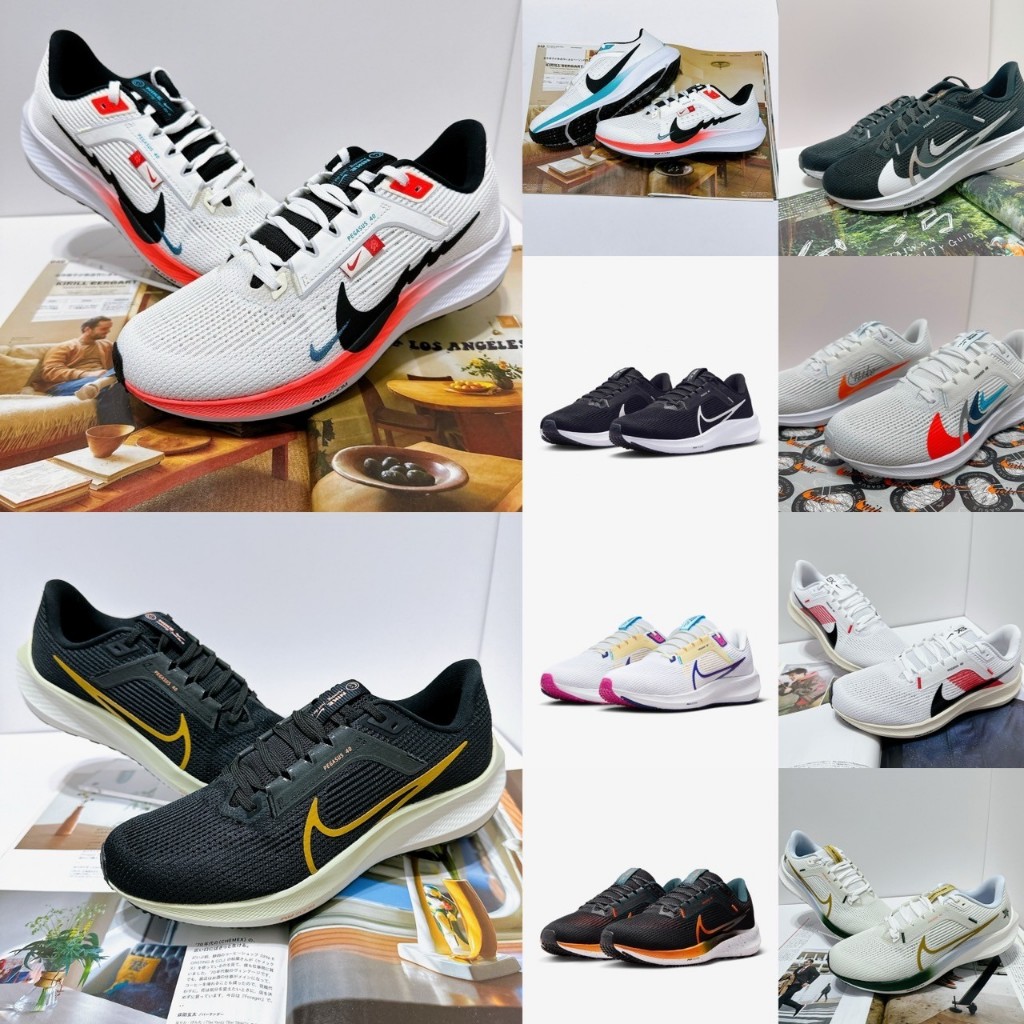 SunQ Select NIKE AIR ZOOM PEGASUS 40 男款 路跑鞋 慢跑鞋 小飛馬 黑色 白色 龍年