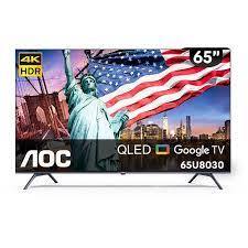 【數位3C】AOC 65U8030 65吋 4K QLED Google TV 智慧顯示器 電視