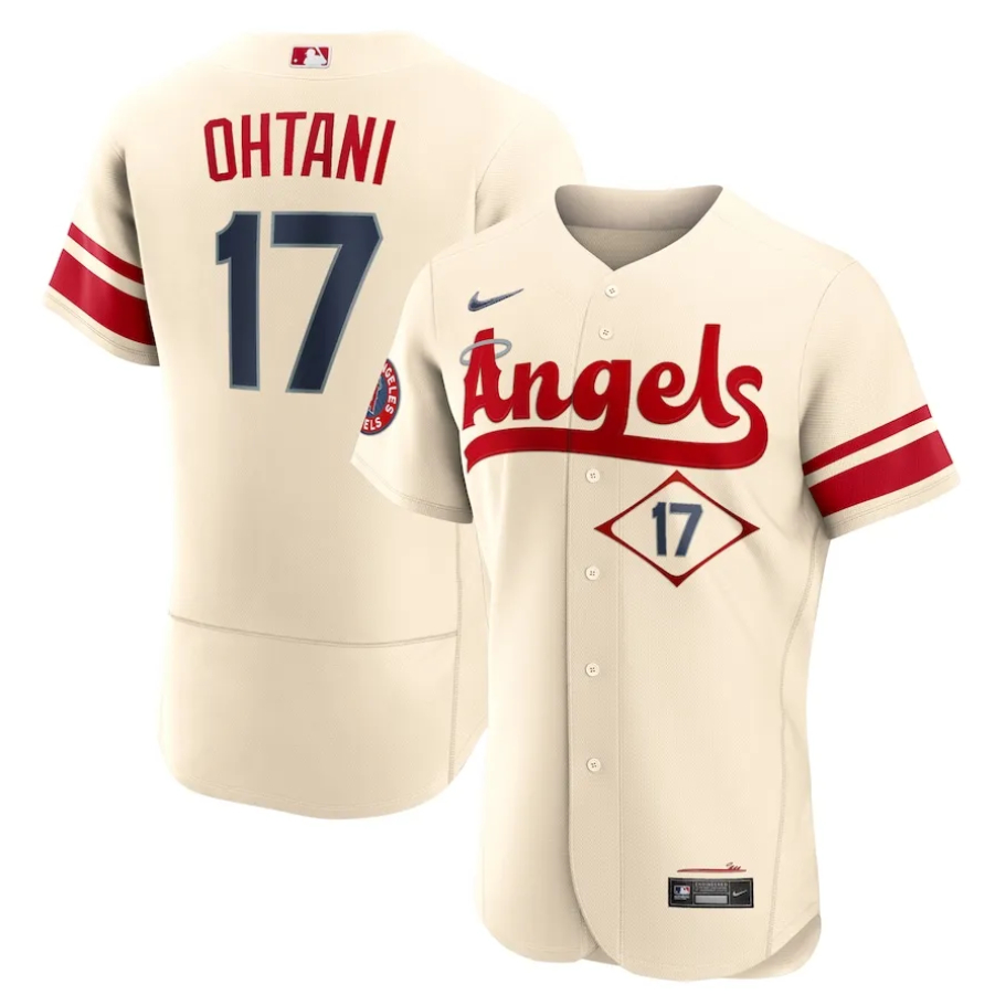 【現貨】Nike MLB洛杉磯 天使隊 #17 Ohtani 大谷翔平 LA城市版 球員版 電繡 球衣
