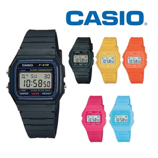 【WANgT】CASIO卡西歐 數位/指針 簡約數位 百搭繽紛 F-91WC F-91W 多種顏色 彩虹配色 電子錶