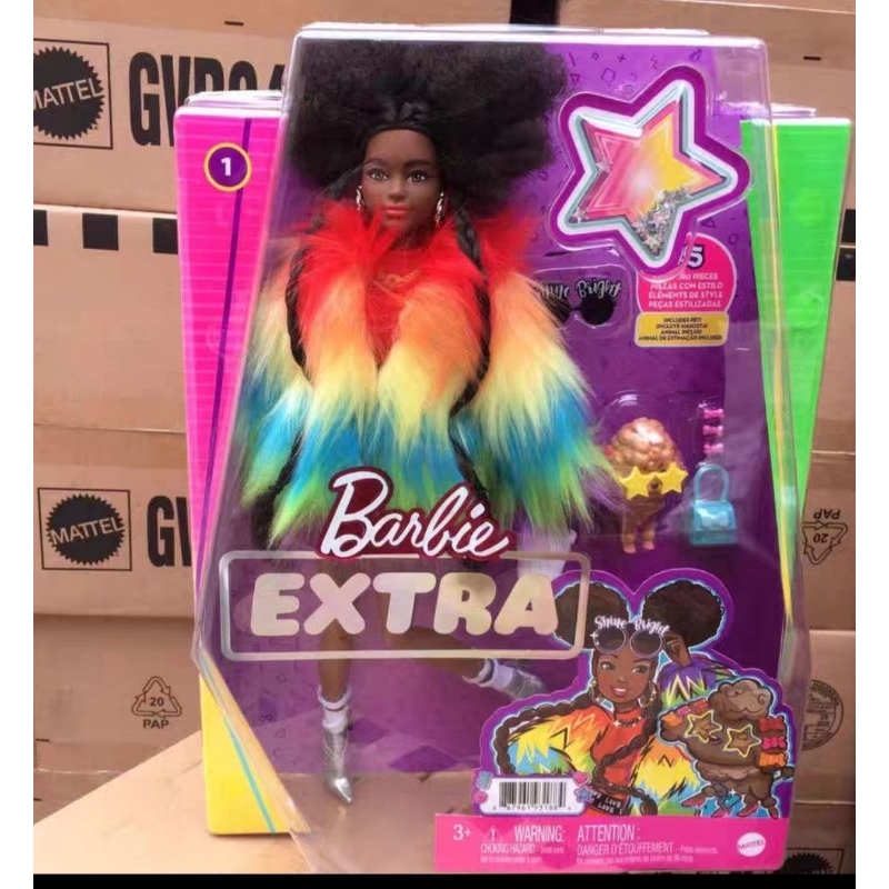 芭比娃娃EXTRA時尚系列黑人4號