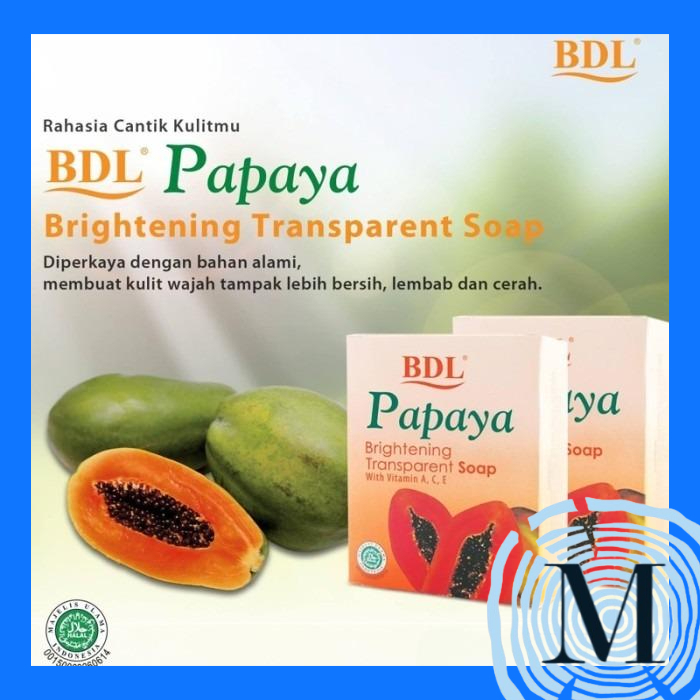 BDL Papaya Brightening Soap Sabun Pepaya Whitening MKBT213