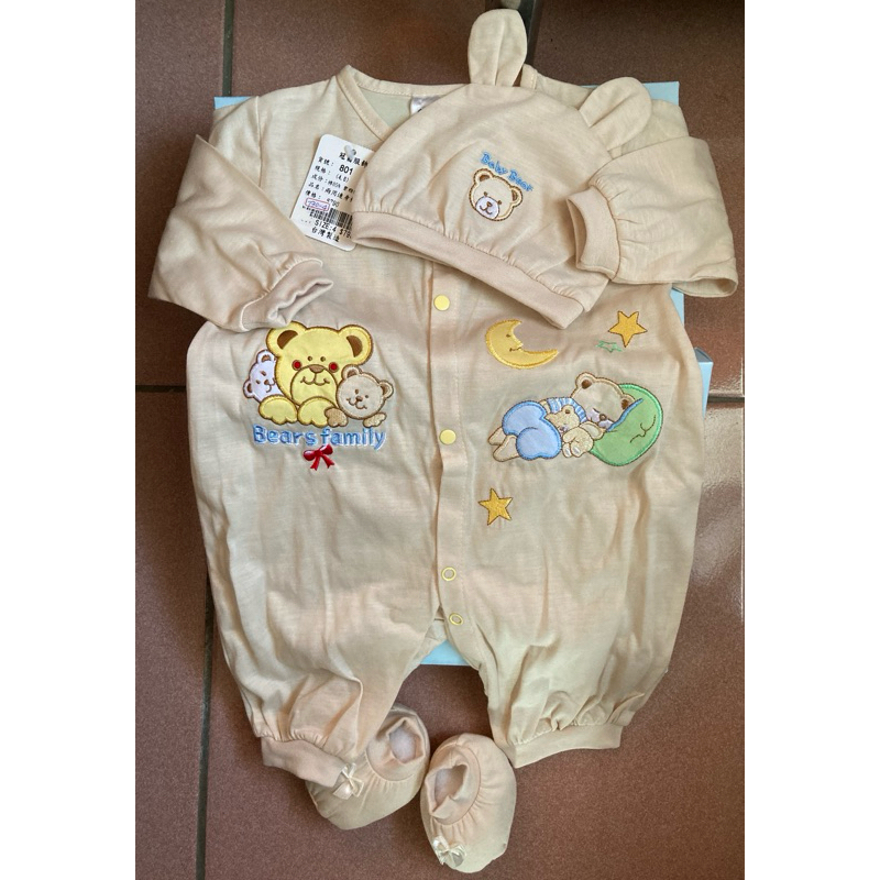 《台灣製》寶寶薄長袖套裝禮盒 男寶女寶適用 彌月禮