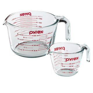 【康寧 Pyrex 】 單耳量杯1000ml+250ml/烘焙必備/烘焙量杯/烘焙工具/烘焙用具