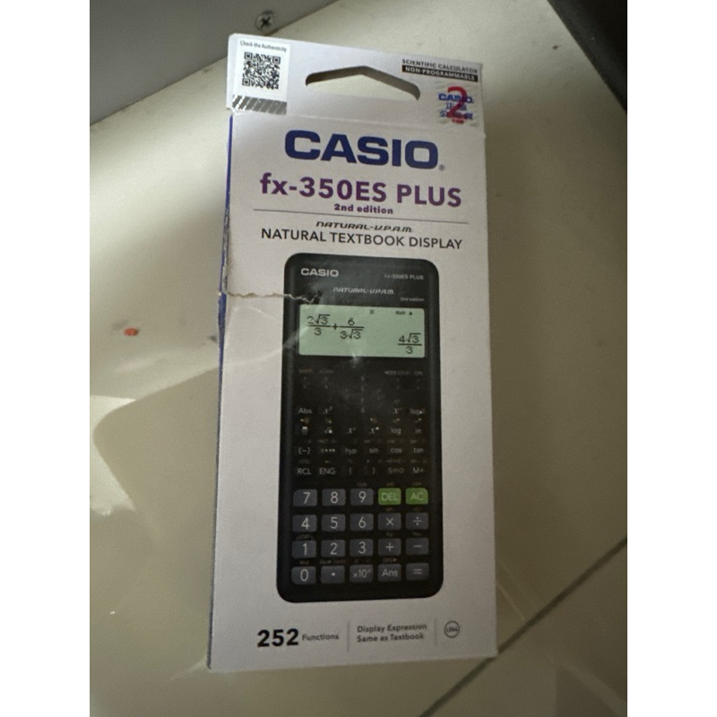 CASIO 卡西歐 12位數工程型計算機II(FX-350ES PLUS-2)