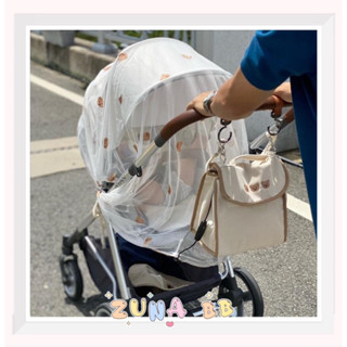 💕ZUNA臺灣現貨快速出貨Ins韓系刺繡嬰兒車蚊帳 嬰幼兒用品 嬰兒蚊帳 推車全罩式蓋毯 手推車透氣通用毯防蚊簾防曬蚊帳