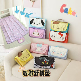 【沁的娃娃屋】❤️現貨秒出❤️三麗鷗閃亮亮野餐墊100*150cm 大耳狗 帕恰狗 庫洛米 美樂蒂 布丁狗 KT