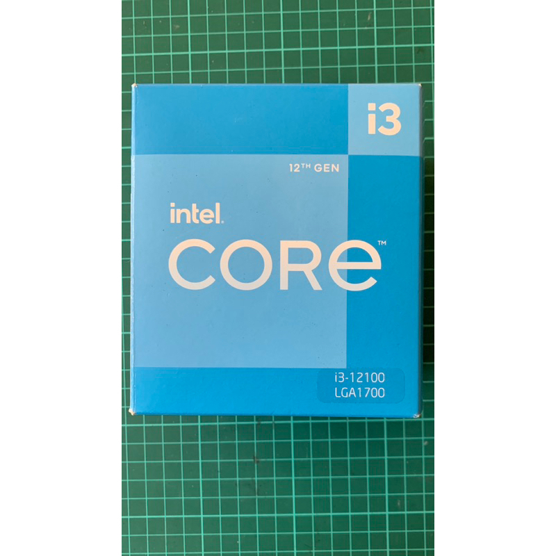 Intel core i3 12100f 空盒無風扇含貼紙