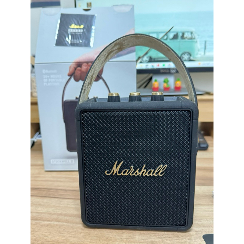 [二手有盒] Marshall Stockwell II手持藍牙音響古銅黑