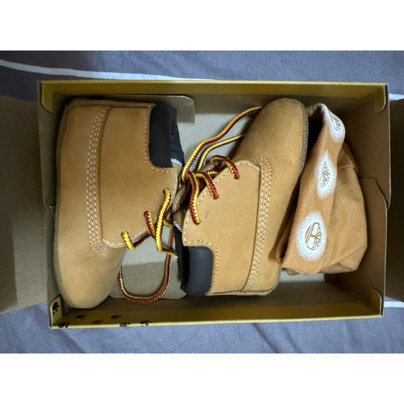 TIMBERLAND 學步鞋 禮盒 帽子 jp10.5