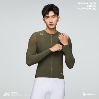 JAKROO/捷酷2024新品首發款式～ELITE CORE *男薄長袖車衣～簡約風格\不敗經典～NEW ARRIVAL