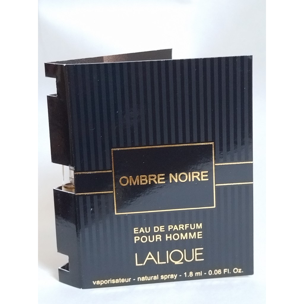 法國LALIQUE萊儷 Ombre Noire黑影黑澤EDP淡香精 原廠針管1.8ml