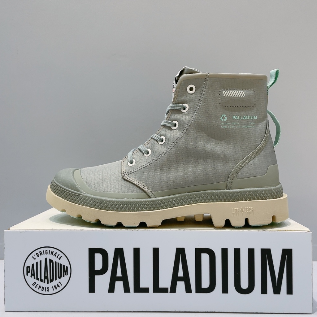 PALLADIUM PAMPA RCYL L+WP+男女款 灰色 舒適 防潑水 雨鞋 休閒靴 78848-083