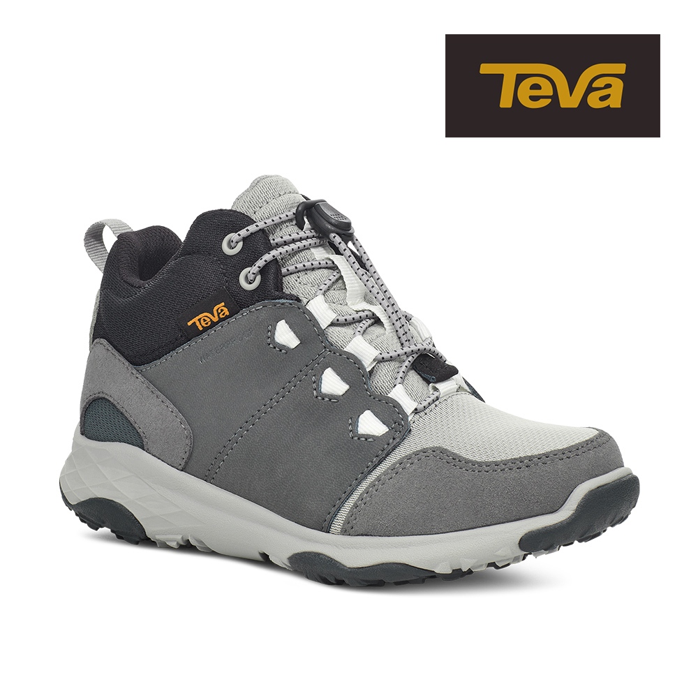 【TEVA】中大童健行鞋 高筒防潑水戶外登山鞋/休閒鞋/運動鞋-Canyonview Mid RP 多彩自然色(原廠)