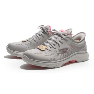 SKECHERS 休閒鞋 GO WALK 7 灰粉 瞬穿 健走鞋 女 125233GYPK