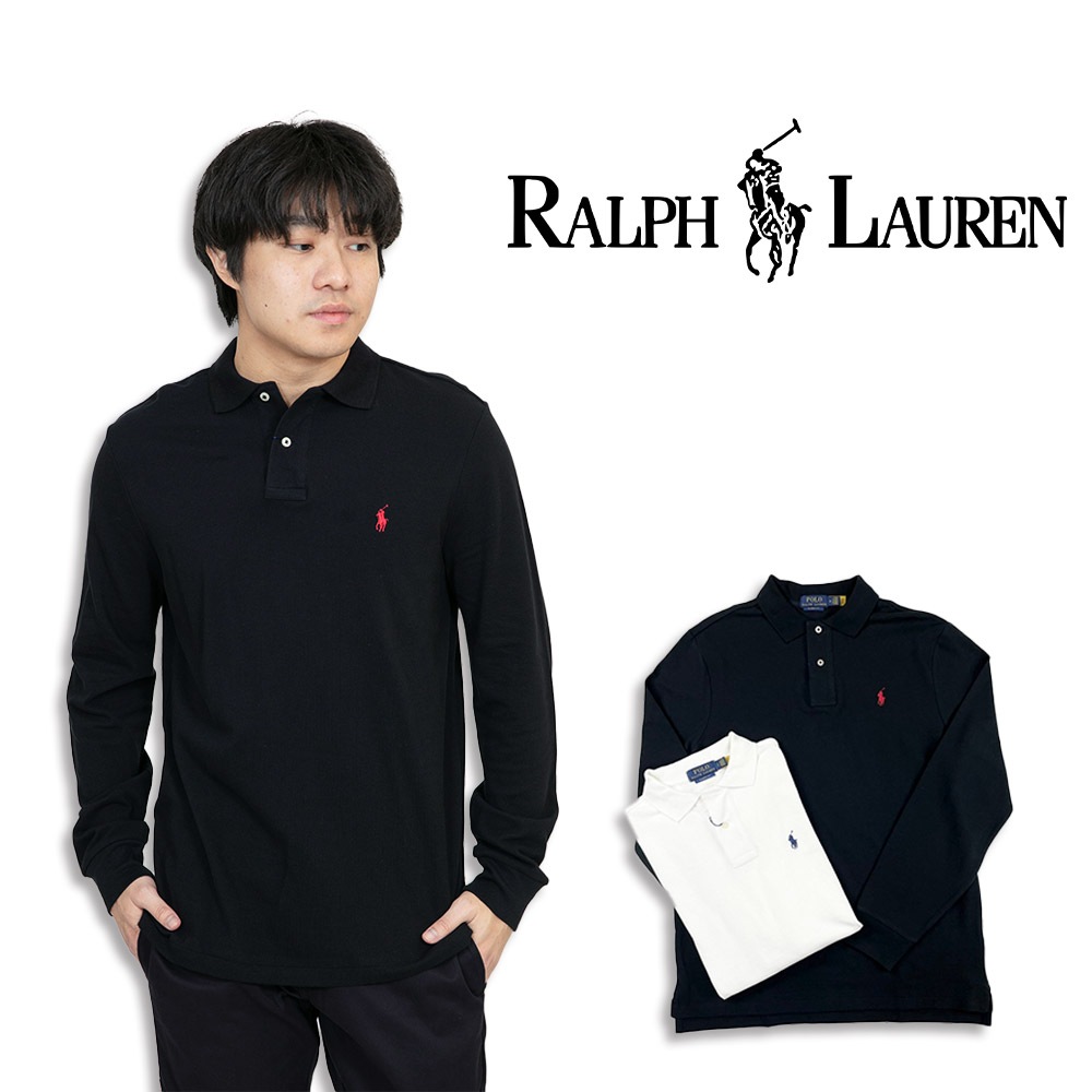 Ralph Lauren 小馬 長袖 polo衫 成人版 長polo衫 純棉 大尺碼 刺繡logo polo #9702