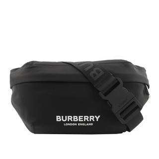 BURBERRY Logo 標誌尼龍 Sonny腰包(黑色) 8049095 A1189