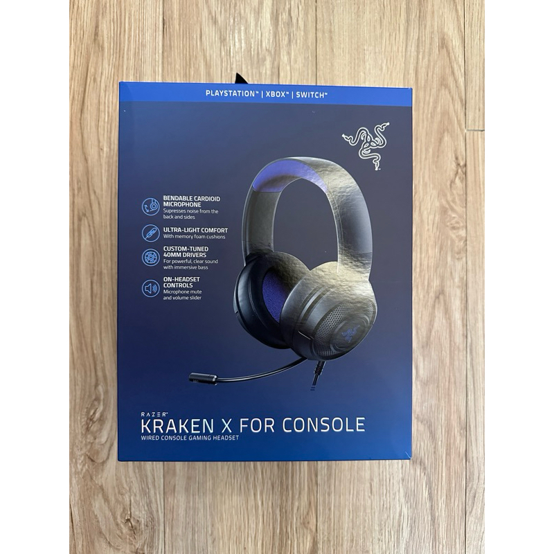 RaZER 雷蛇 Kraken X for Console 北海巨妖 X 電競耳機 耳機麥克風 黑藍 7.1聲道