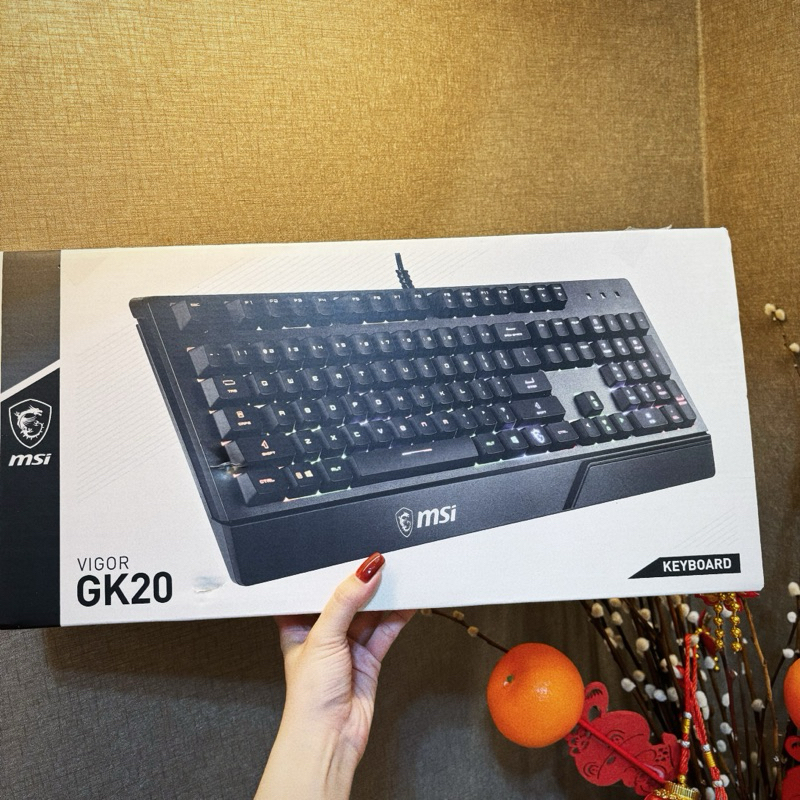 全新未拆封 MSI 微星 VIGOR GK20電競鍵盤 鍵盤
