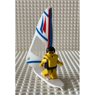 LEGO樂高 絕版 二手 城市系列 6414 衝浪 風帆 人偶 救生衣