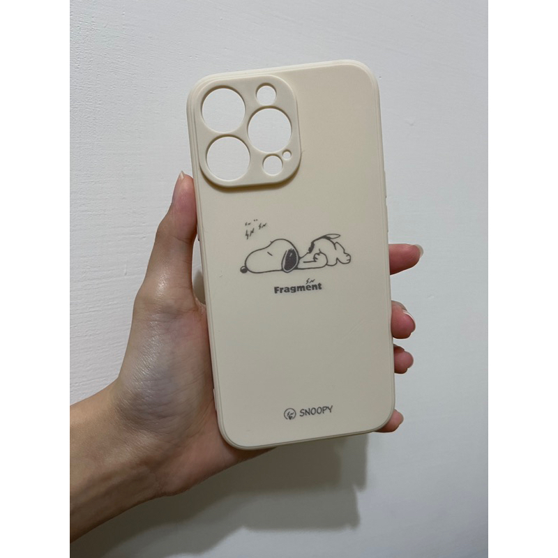 ［全新］iphone 13 pro snoopy 史努比 手機殼 米白色