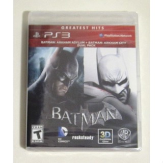 全新PS3 蝙蝠俠：小丑大逃亡+阿卡漢城市 合輯 英文版 batman arkham asylum +Arkham Ci