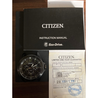 citizen eco drive 光動能越野玩家日曆腕錶（BU2035-05E)-黑/44M