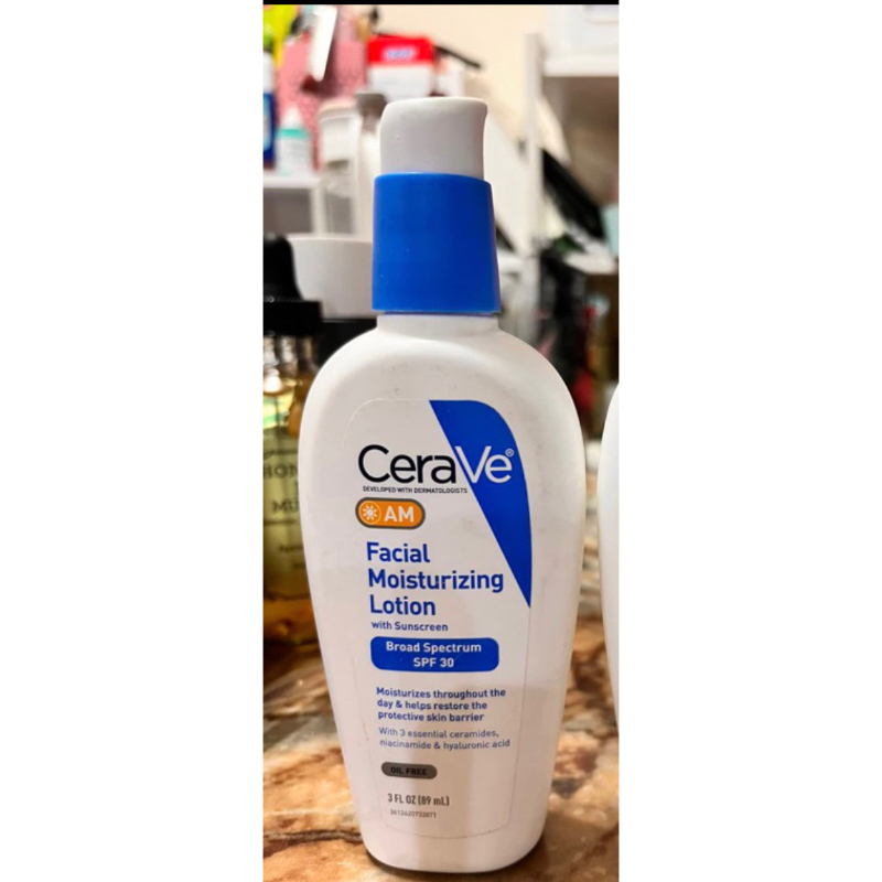 美國正品 Cerave 89ml  AM日霜 防曬乳液 玻尿酸修復乳液 AM日間修護乳