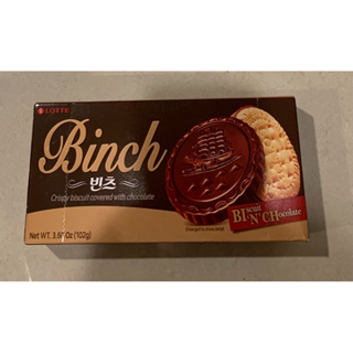 韓國樂天 BINCH 巧克力餅乾102g
