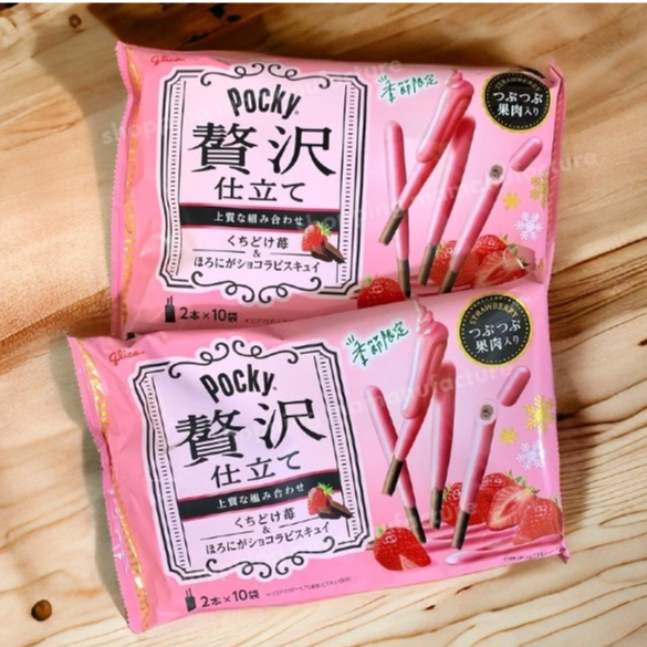 🐾固力果 POCKY 贅澤 🍓季節限定 草莓棒 草莓巧克力棒