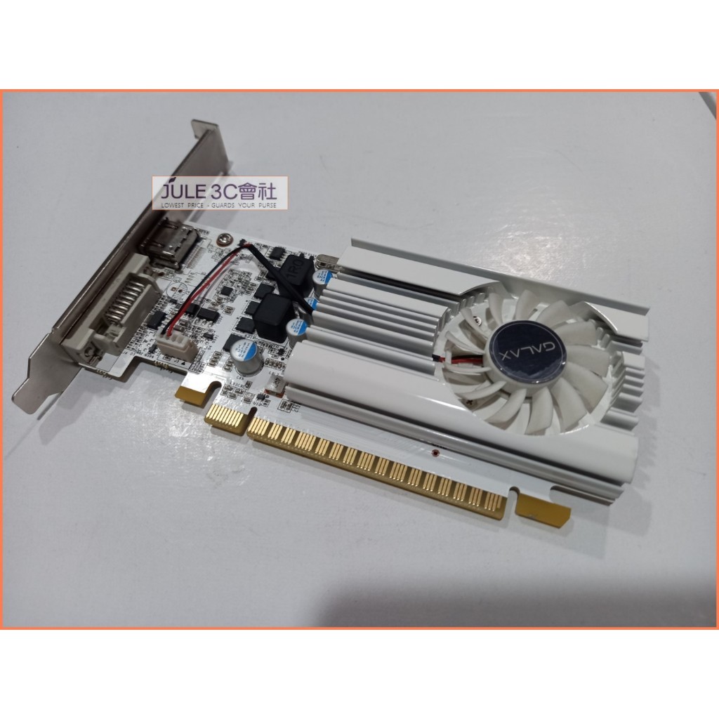 JULE 3C會社-影馳GALAX GT1030 EX WHITE DDR4/2G/低功耗/白色/短卡/附短檔板 顯示卡