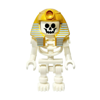 LEGO 樂高 珍珠金 埃及法老帽 骷髏人 單人偶 全新品, 參考 骷髏 死人骨頭 木乃伊 法老 骨頭 埃及 海盜 官兵