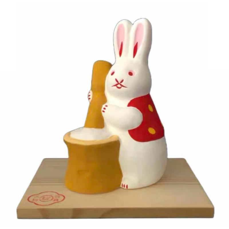 🍓摩卡熊日本雜貨舖🇯🇵現貨🌟特🉐日本玩具工房 福兔搗年糕 兔子搗麻糬 豐收平安 卯兔