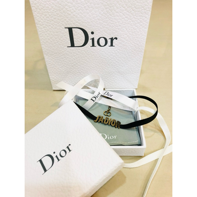 Dior 迪奧 經典logo 頸鏈 項鍊 古銅金