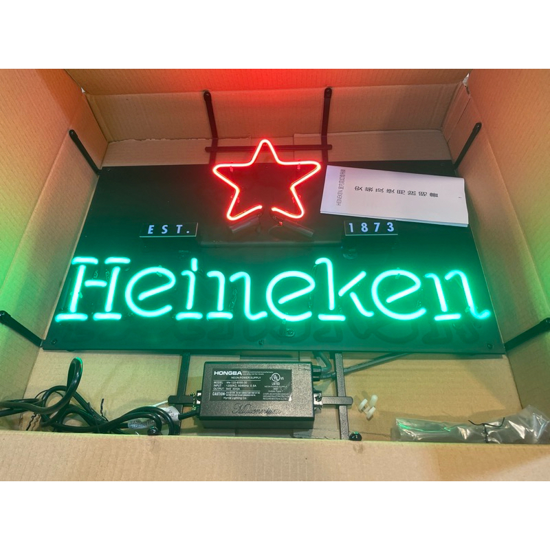 Heineken 海尼根 霓虹燈 110v 招牌 店招 露營