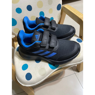 adidas 愛迪達 運動童鞋黑藍 ，全新，尺寸19.5