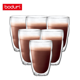 丹麥bodum PILATUS 雙層玻璃杯六入特惠組 350cc-6入｜咖啡杯 水杯 最高可耐176度【原廠現貨免運】